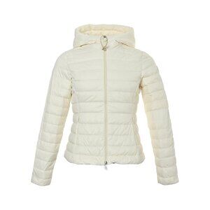 Moncler Women's Rib Zipper Hooded Down Jacket